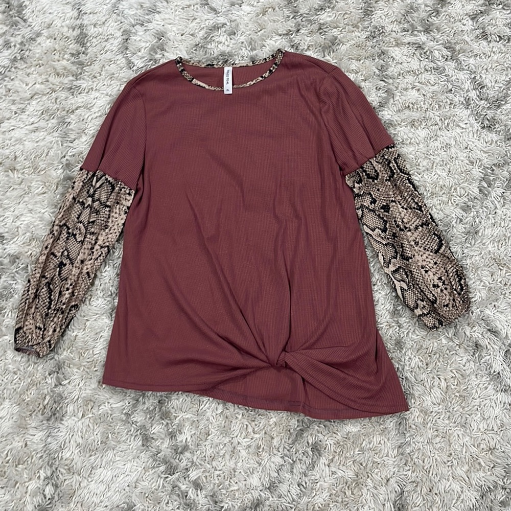 Tickled Teal thermal tunic
